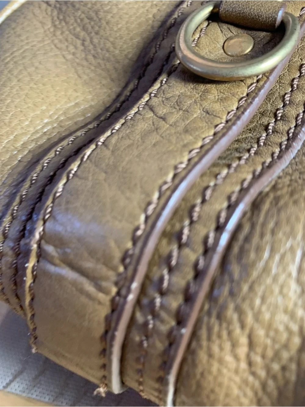 Classic Tan Leather Women's Satchel